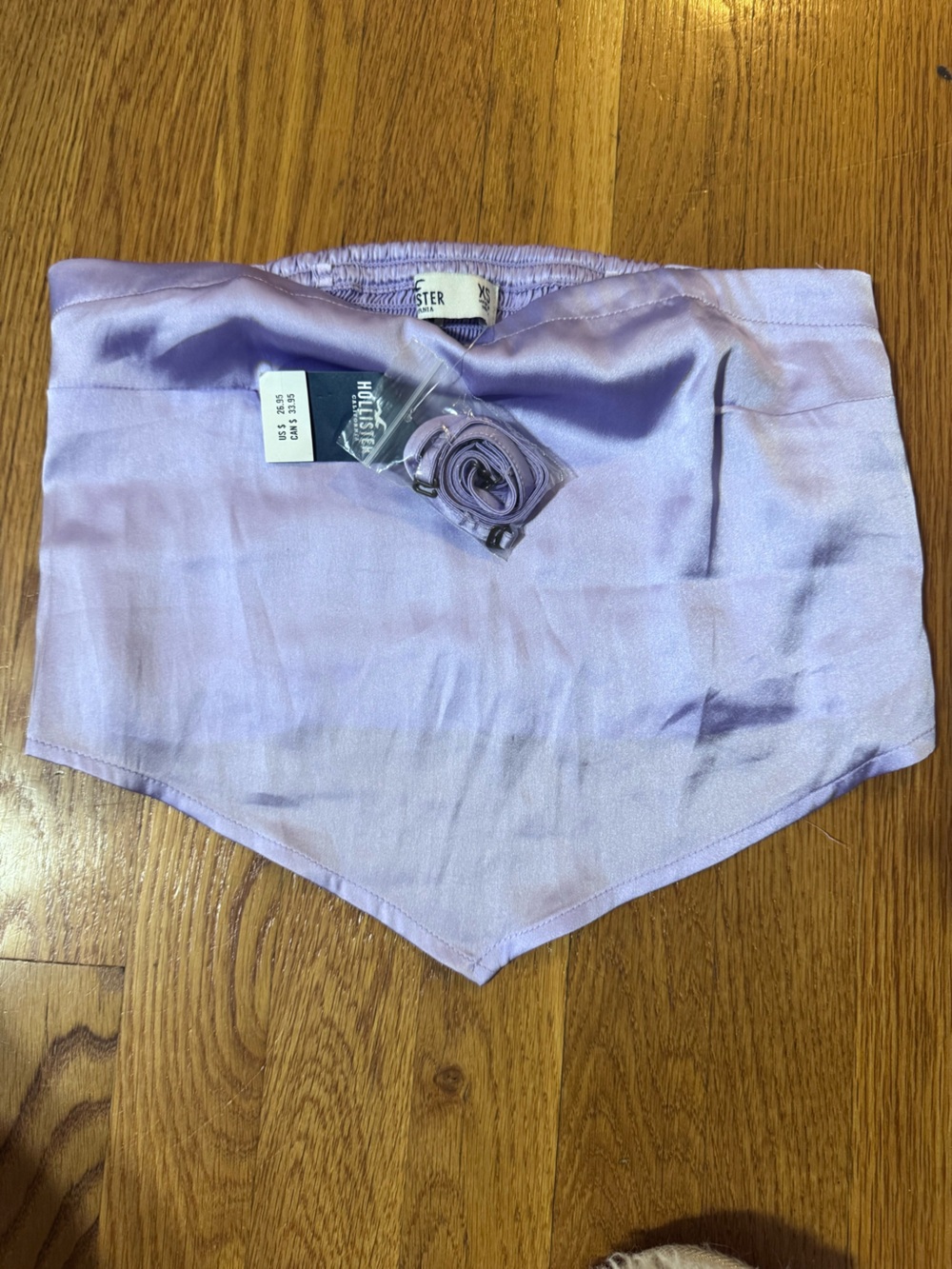Lilac Satin Bandana Top NWT - Picture 2 of 5